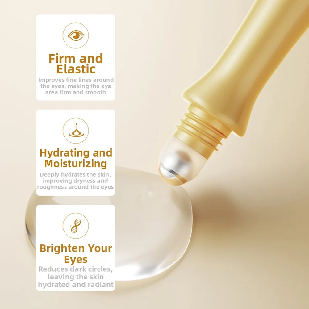 Roll-on Eye Cream with Snail Mucin for Under Eye For Hydration Dark Circle Brightening and Soothing Massage Effect