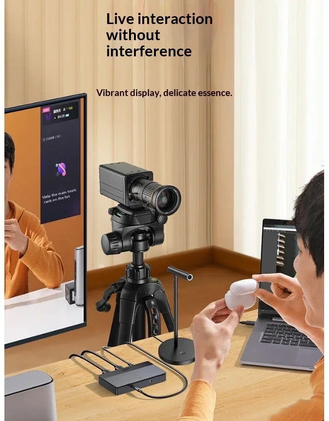 UGREEN CM630 15390 4K 60Hz HDMI Video Capture Card 1080P 60fps USB C Recording Loop Out with Mic Headset