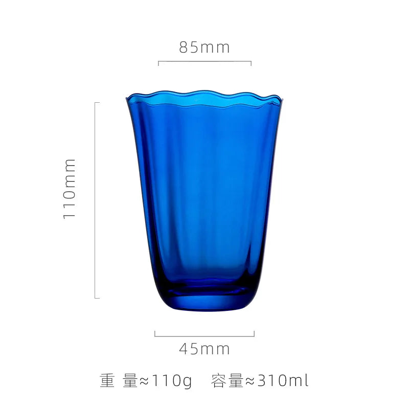 Sapphire Blue Wine Glasses Goblets niche Flowers Red Wine Glasses Crystal Glass Cocktails Martini Glasses Cup