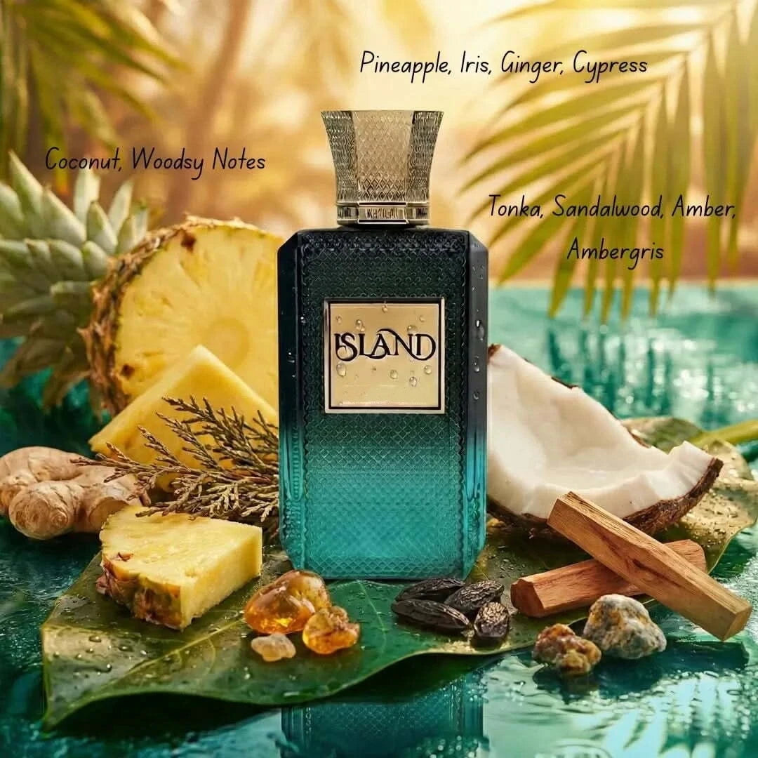 Island Extrait De Parfum Spray for Unisex 3.4 oz