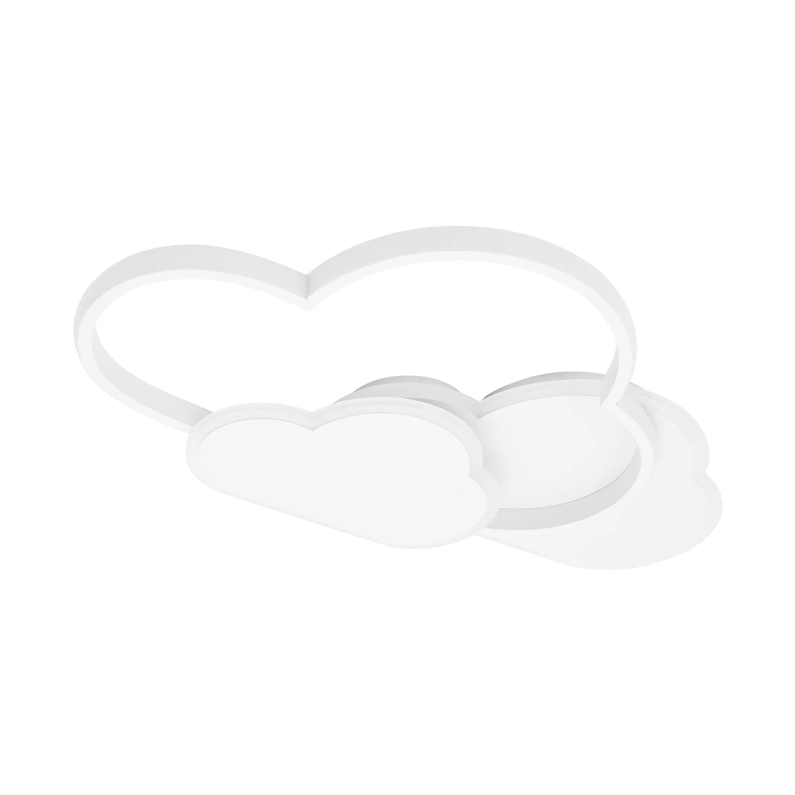 Cloud Shape LED Ceiling Light Fixture Modern 3-Color Lighting Acrylic Ceiling Lamp for Living Room Bedroom Kid's Room 52x31cm