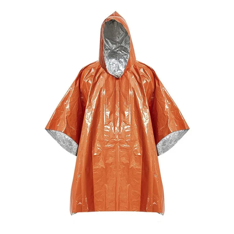 Camping Raincoat Waterproof Survival Emergency Outdoor Multifunction Reflective Clothing Camping Gear Survie Hiking
