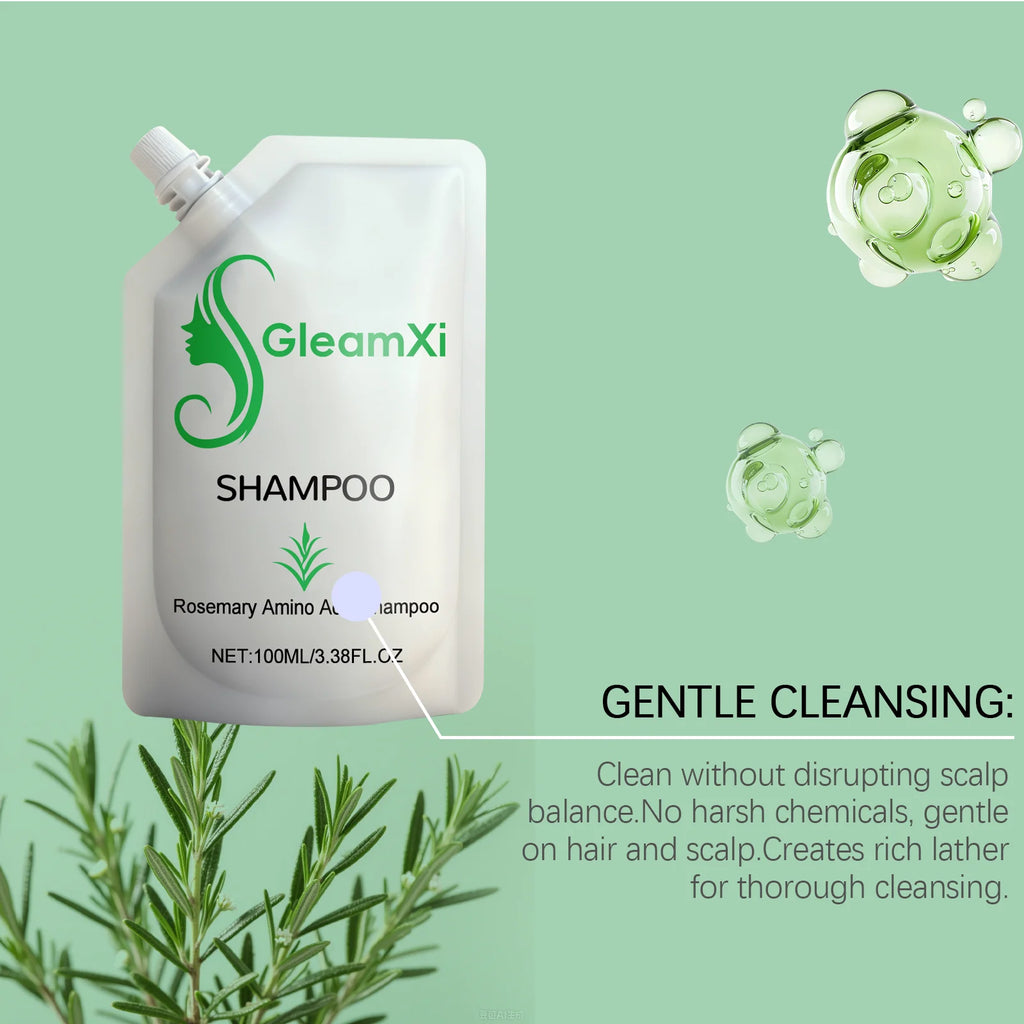 Rosemary Amino Acid Shampoo, Gentle Moisturizing Formula, Nourishing Scalp Care, Boost Hair Resilience for Weak Hair Strands