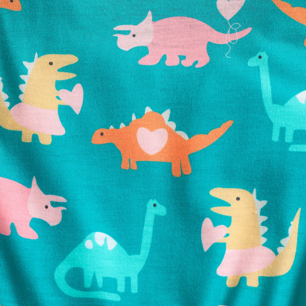 Summer 1-5 Years Little Girl Princess Dress Clothing Baby Girl Sleeveless Dinosaur Print Mesh Dress For Kids Girl Party