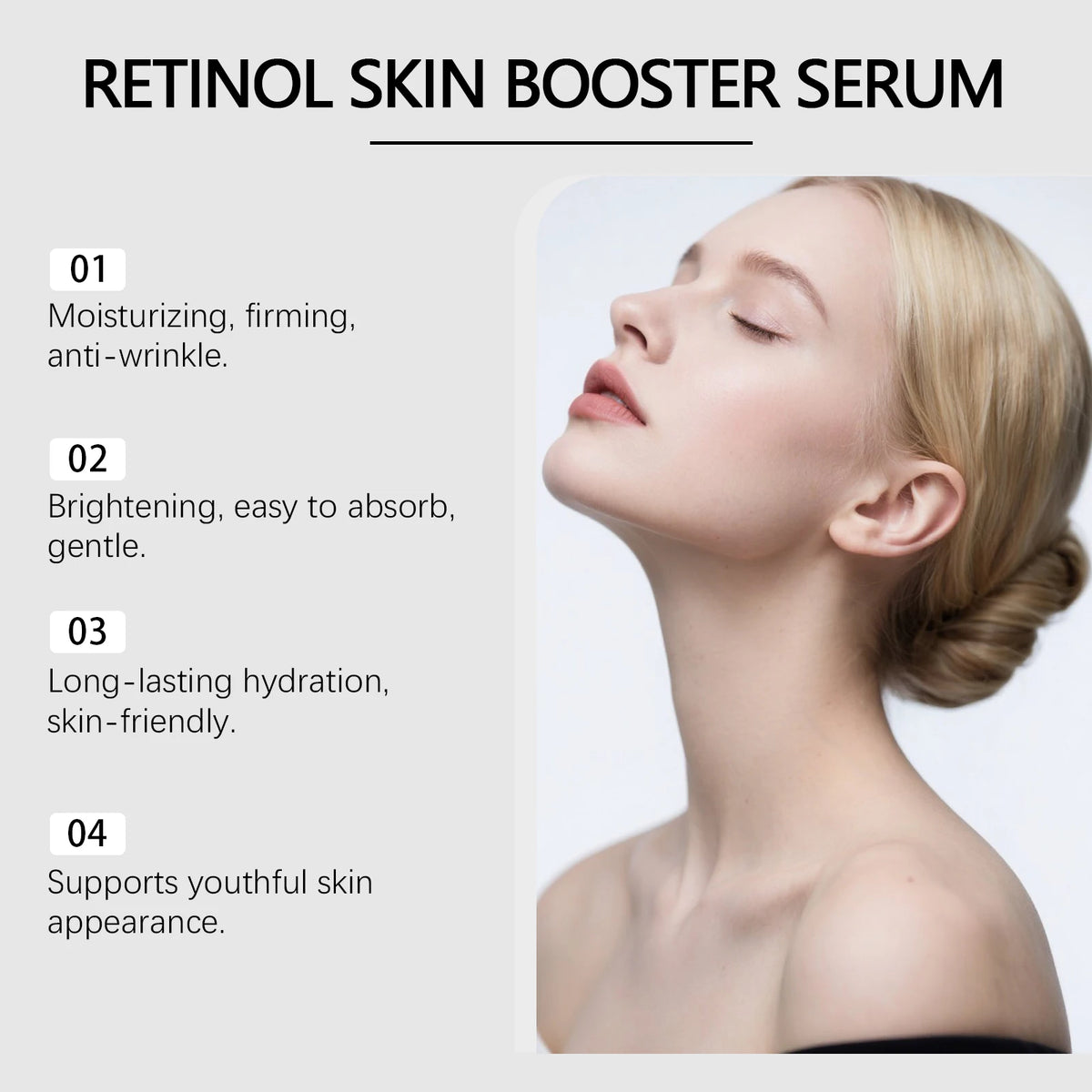 Hoygi Retinol Serum 100ml Face Serum For Fine Lines Wrinkles Dullness Skin Brightening Firming Treatment Korean Skin Care
