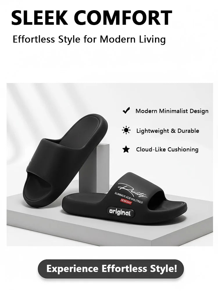 EVA Men's Home Slippers Summer Soft Lightweight Innovative Design Shoes for Indoor Outdoor Leisure Activities