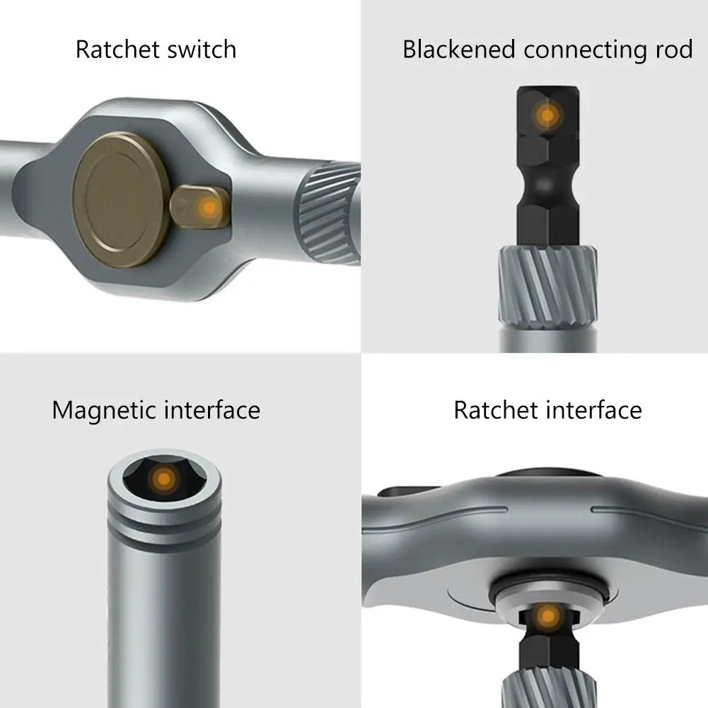 24-in-1 Ratchet Magnetic Screwdriver Set Multi Bit Ratchet Screwdriver Set With T Handle Multi-Purpose Mini Screwdriver Kit