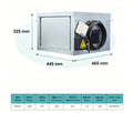 Factory Direct Powerful Smoke Extraction Fan Large Air Volume Commercial Kitchen Exhaust Hood Fan Total Smoke Elimination Blower