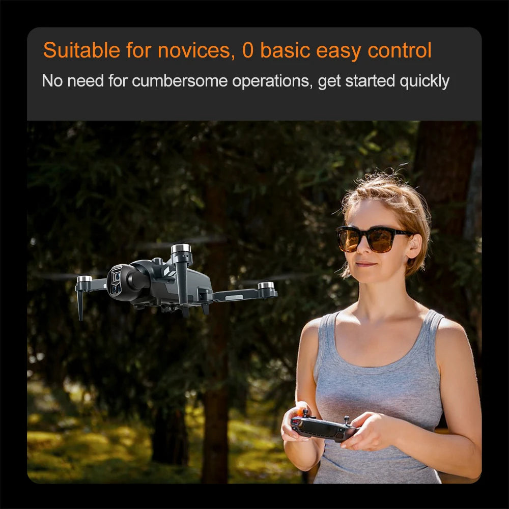 Original V988 Drone 4K HD Camera 360°Obstacle Avoidance Brushless 5G WIFI FPV GPS Quadcopter FPV RC Dron Toy with Big Screen
