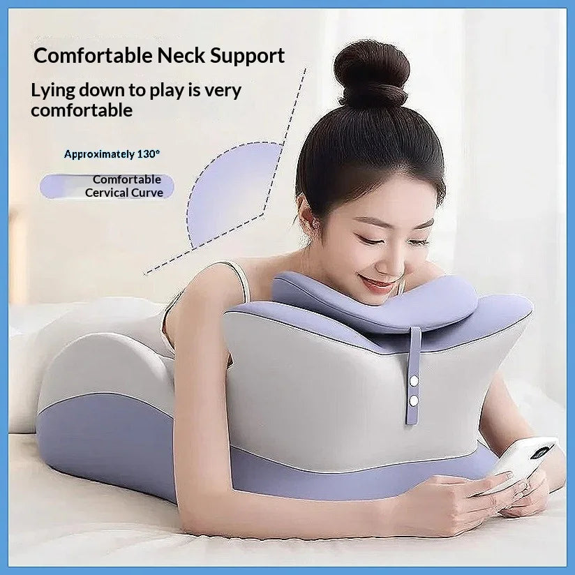 Memory Foam Bed Wedge Pillow Anti Snoring Acid Reflux Relief Neck Back Leg Pain Support for Reading Sleeping Post