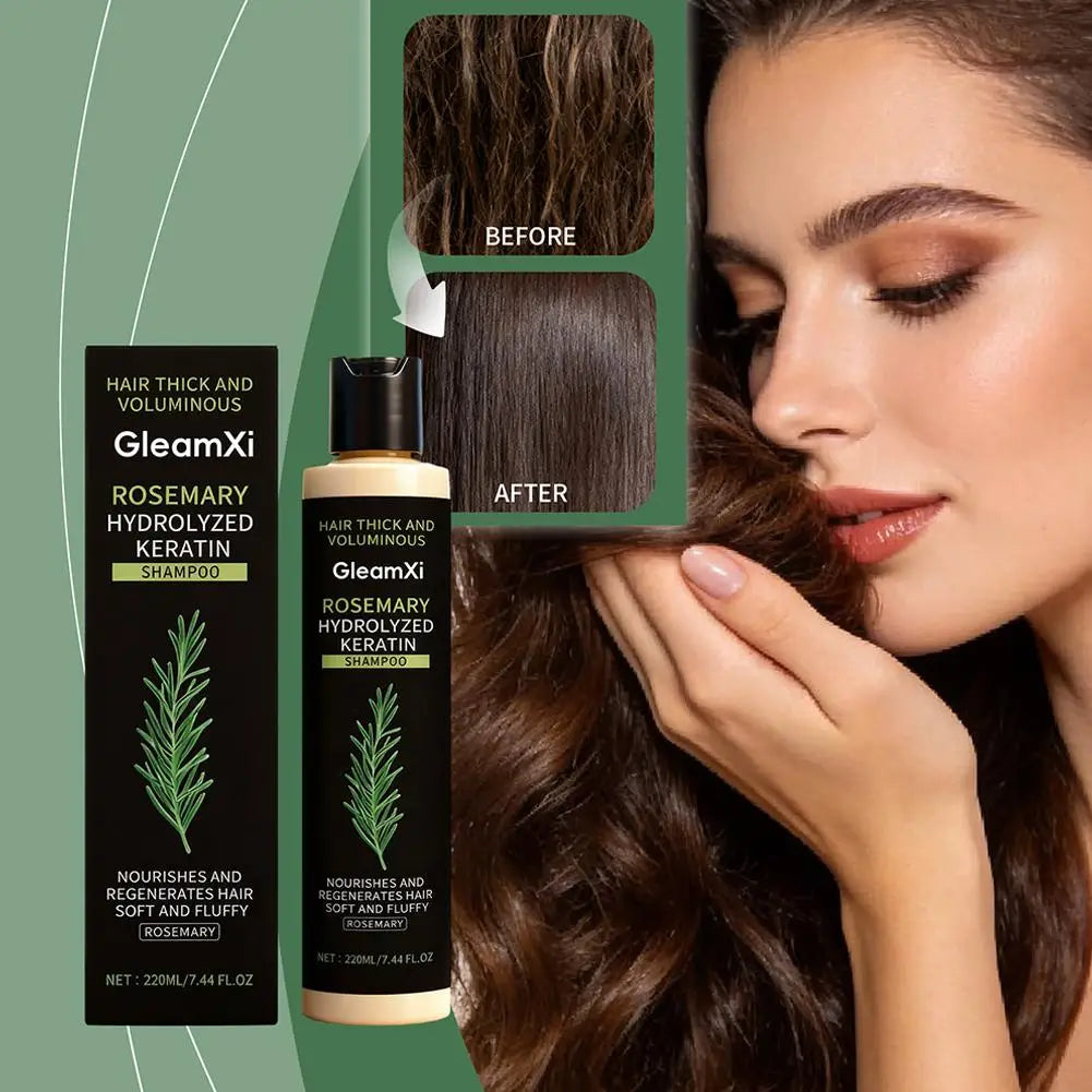220ml Rosemary Hair Growth Shampoo Organic Rosemary Oil for Hair Growth, Natural Anti Loss Thickening Shampoo for Thinning Hair
