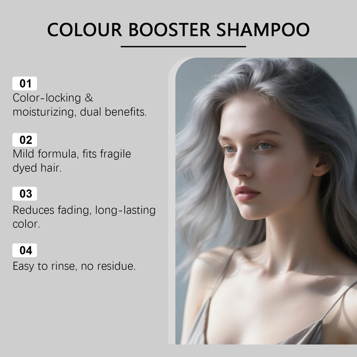 100g Hair Dyeing Shampoo Color-Locking Fade Prevention Gentle Cleansing Nourishing Smoothing Gray Color Fixing Hair Dye Shampoo