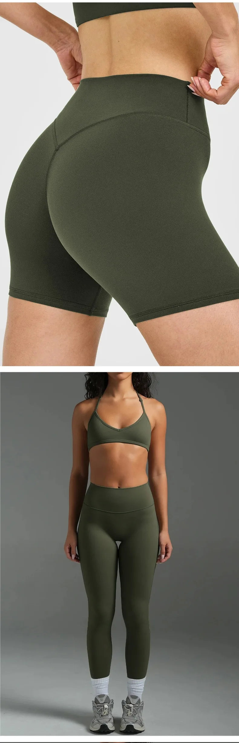 2PCS Women Yoga Set Solid Color Beautiful Back Hanging Neck Bra with Chest Pad Quick-Dry Fitness Running Shorts Yoga Set