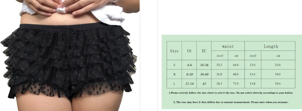 Coquette Y2K Fairy 00s Retro Kawaii Multi-layers Ruffles Bloomers Cutest Vintage Japanese Style Frill Lace Shorts Women Costume