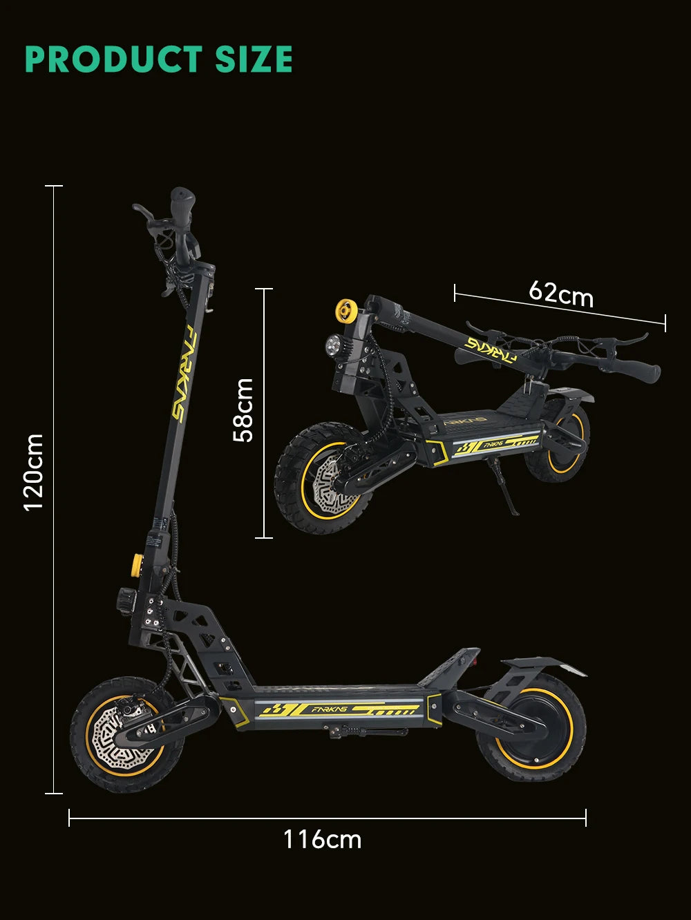 Mankeel MX16 Electric Scooter 48V 20.8Ah 45km/h Max Speed Foldable Escooter 10 Inch Tubeless Tire 800W Kick Scooter