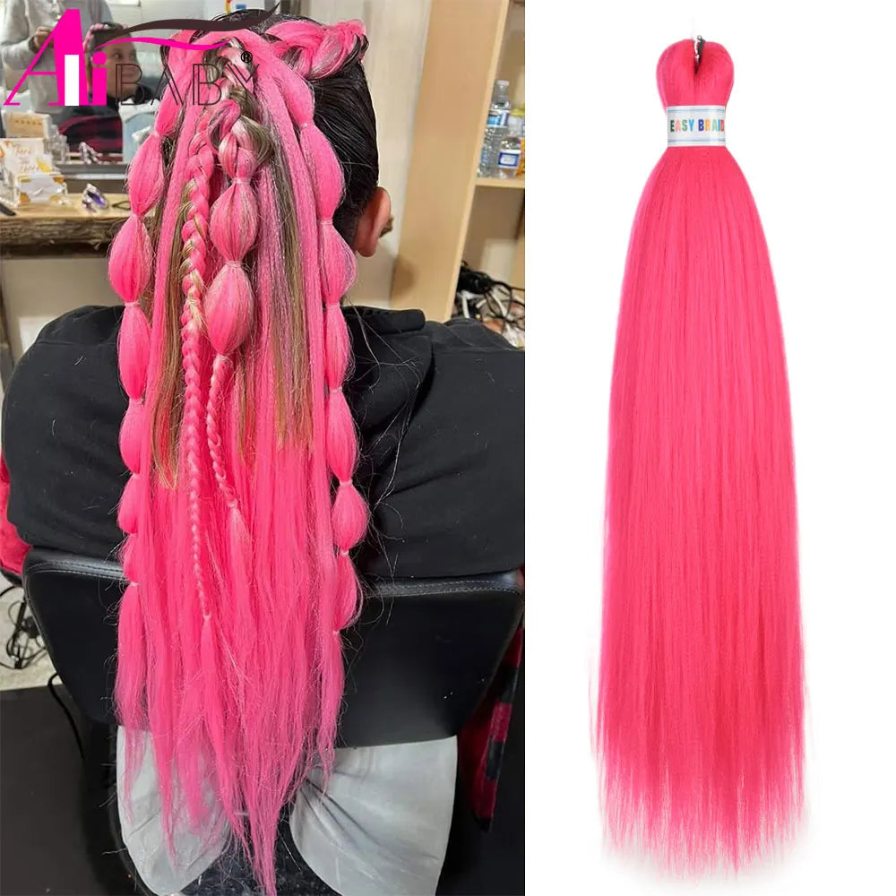 Ombre Kanekalon Braiding Hair Extensions Pre Stretched 26 Inch Synthetic Hair for Afro Jumbo Box Braids Natural Looking