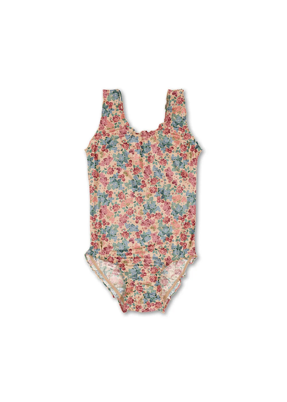 Baby Swimwear KS Brand 2026 New Summer Girls Swimsuit Cute Cherry Kids Baby Outfit Set Holiday Beach Bikini Children Clothing