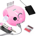 YIKOOLIN 35000RPM Electric Nail Drill Machine Manicure Pedicure Professional Nail Lathe Low Noise Cutters Nail File Kit
