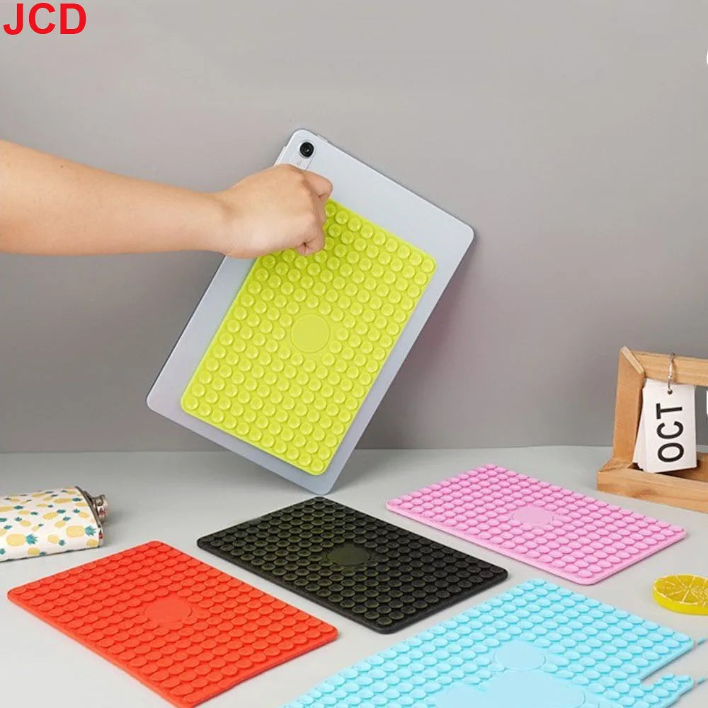 1pc Silicone Suction Pad Double Sided For Tablet PC Fixture Suction Cup Backed Adhesive Silicone Rubber Sucker Pad For Fixing