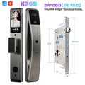 3D Face Recognition Fingerprint Password Smart Door Lock With Camera FIngerprint Password Unlock Keyless Electronic Door Lock