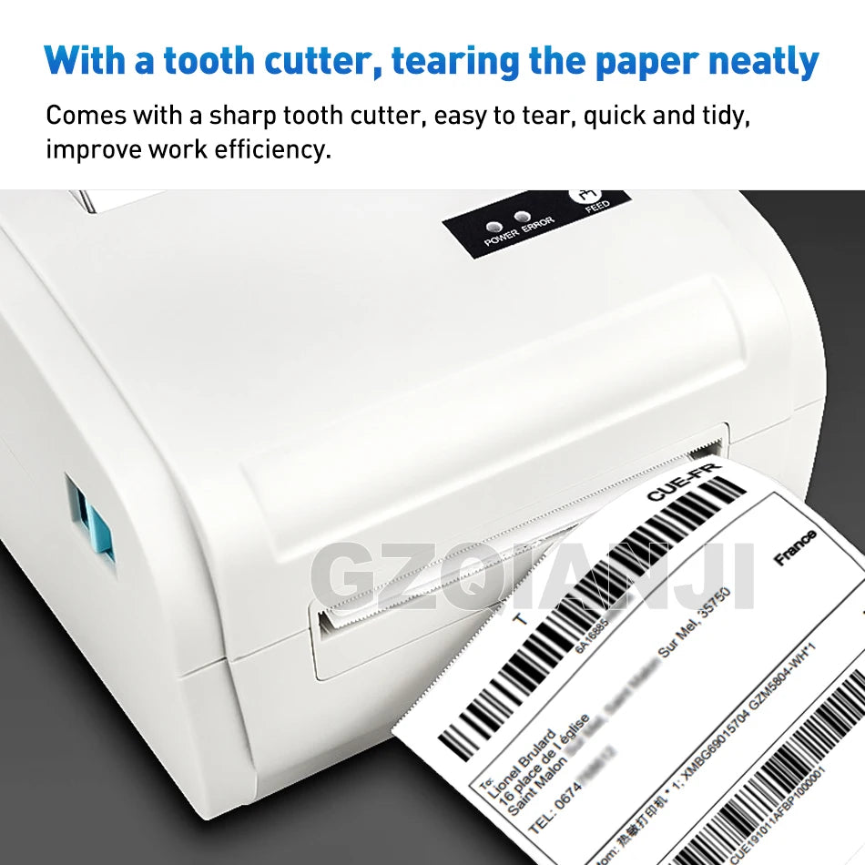 4x6inch Shipping Thermal Label Printer Portable No Ink Required 203DPI for Small Business USB High Speed Express Airway Bill ﻿