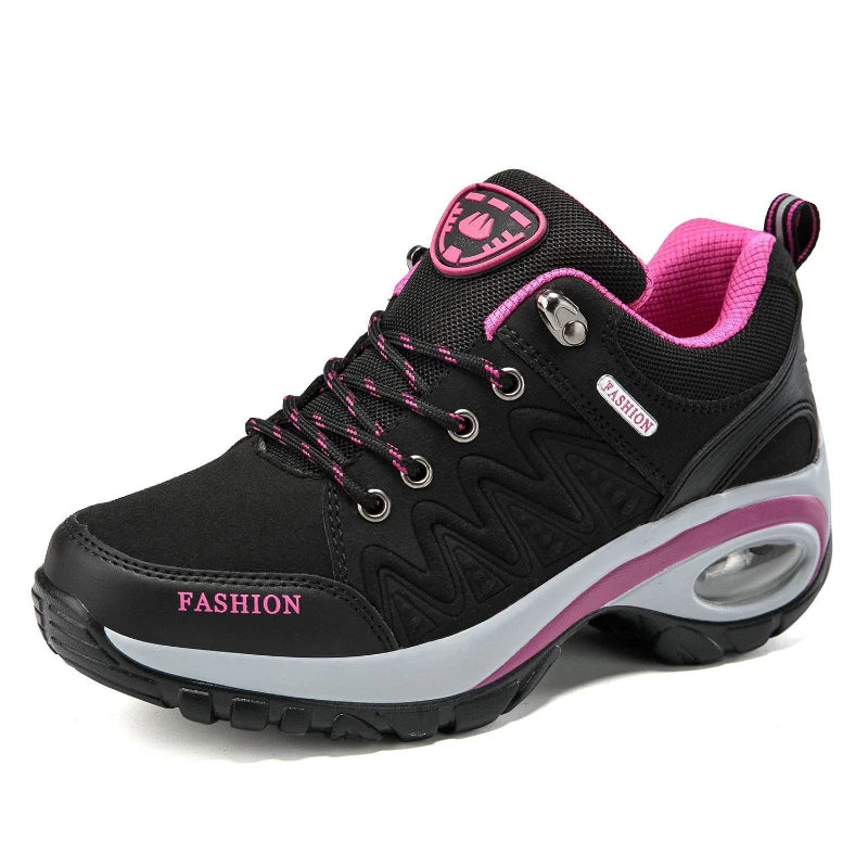 Casual Shoes For Spring And Autumn For Women, Thick Sole Shock-Absorbing Cushion Outdoor Shoes Middle-Aged Mother Travel Shoes