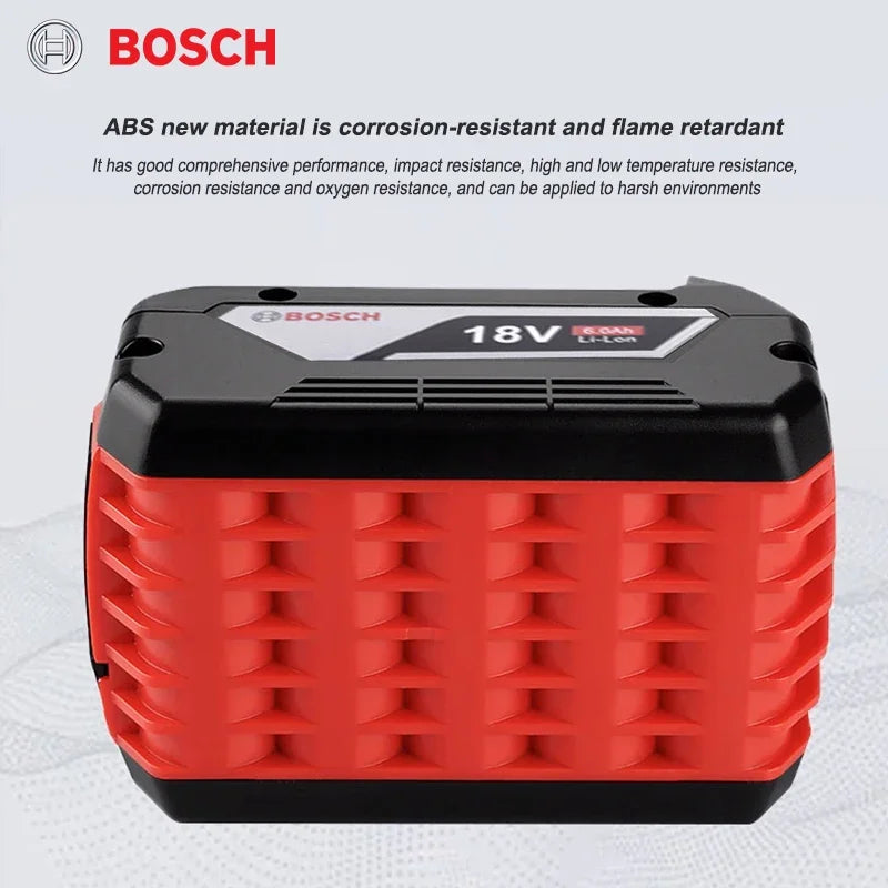 Original Bosch 18V 6.0Ah Lightweight Compact Genuine Battery, Perfect for DIY Home Repair, Fits BAT609G BAT610G GSR18V-LI Tools
