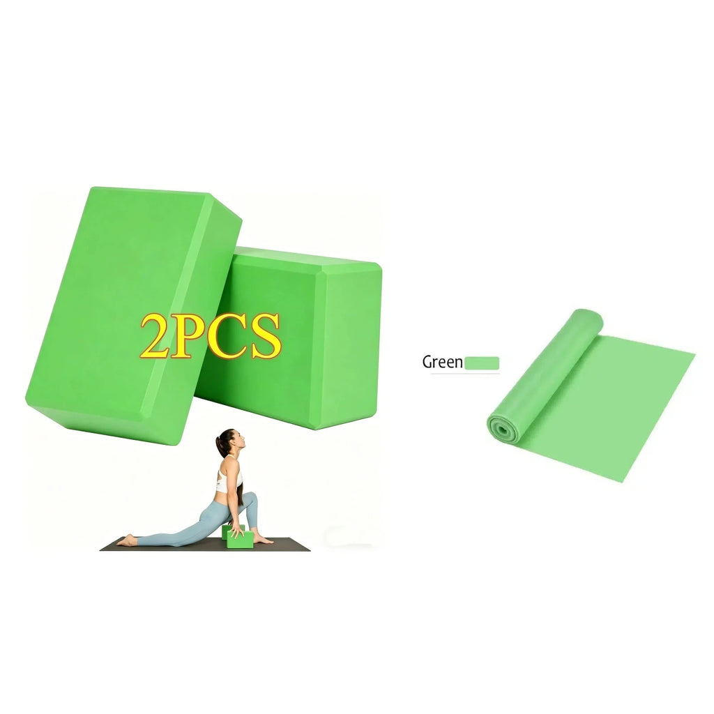 2/3/4PCS Yoga Blocks Made from High-Density Foam Lightweight Supportive And Odor-Free - Essential Yoga Belt Yoga Gear for Women