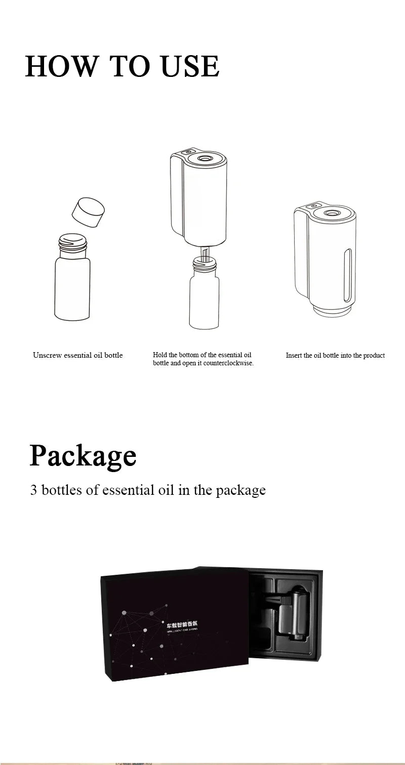 Electric Aroma Diffuser Air Freshener In The Car Air Vent Mist Humidifier For Removing Odors Auto Interior Car Accessories
