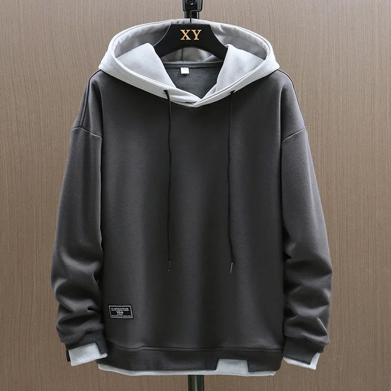 American High Street Style Men's Hoodie Thin Casual Spring Autumn Oversize Couple's Jacket Polyester Fabric Youth Fashion