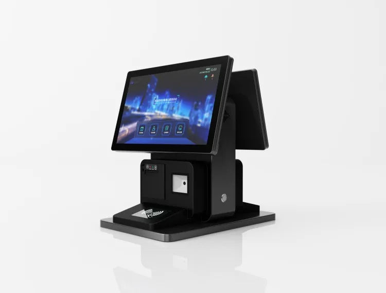 13.3 15.6 Inch Supermarket Restaurant Smart Pos Billing Machine With Printer Cashier Register Touch Screen