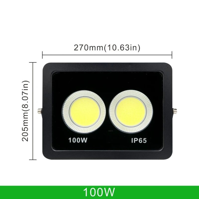 LED COB Floodlight 300W 200W 100W 50W Flood Light Outdoor Lighting 220V Spotlight IP65 Modern Waterproof Outdoor Led Garden Lamp