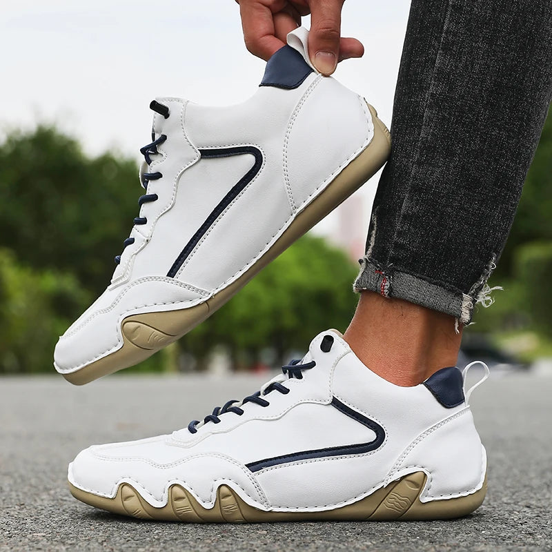 Men's Casual Leather Fashionable One Foot Loafers Brand Sneakers Boat Shoes Hiking Boots Cowboy Boots For Men Ankle Boots 2025