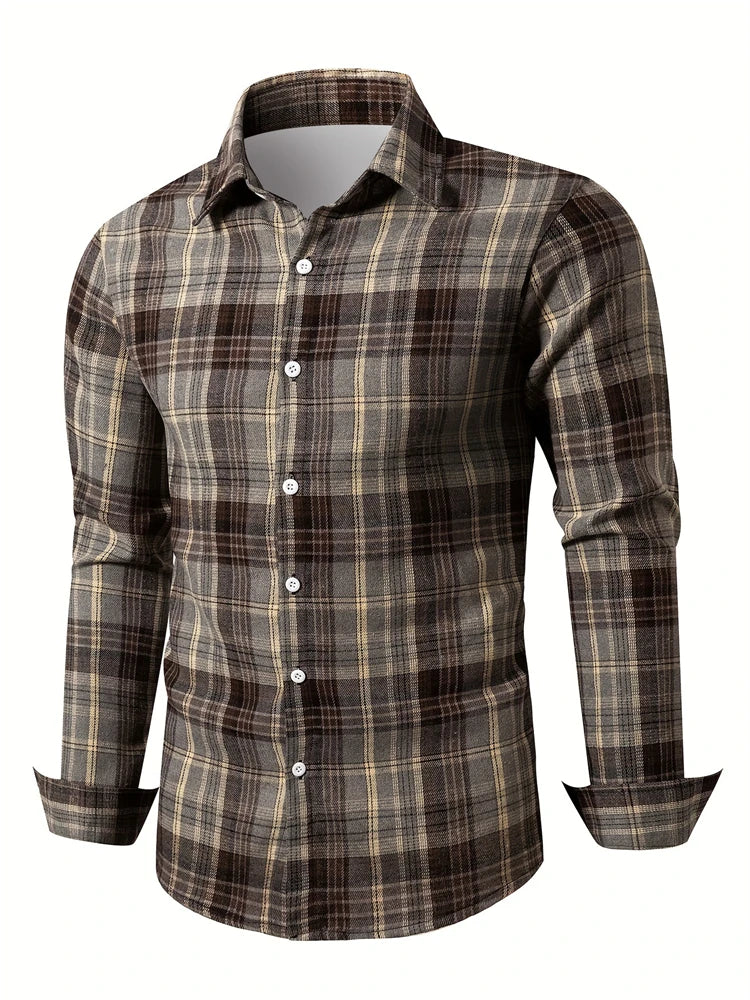 Fashion Square stripe patterns 3D Print Mens Long Sleeve Shirt Autumn Button Down Casual Animal Shirt Lapel Mens Clothing Tops