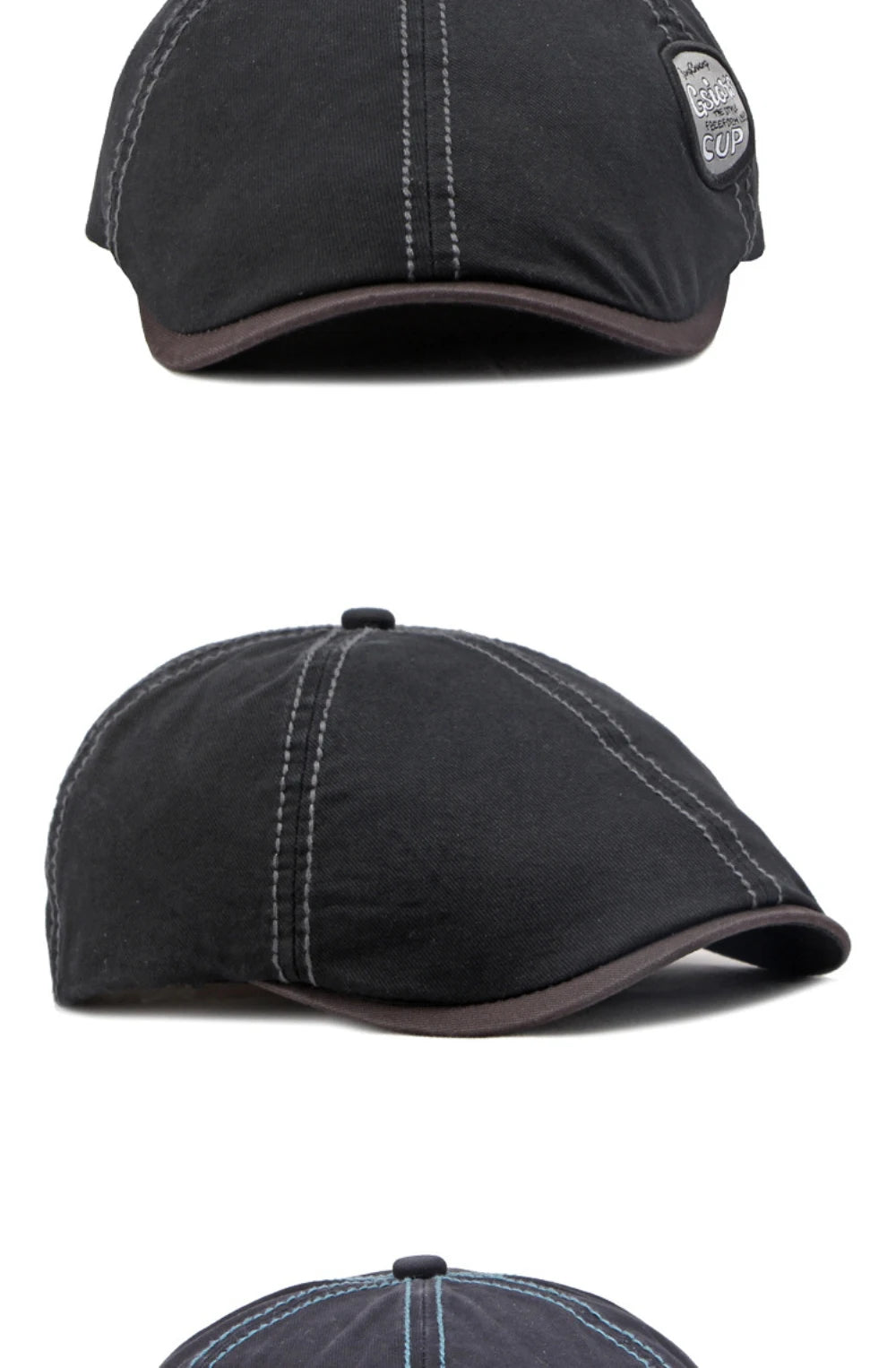 HT4661 Beret Cap Men Women New Spring Summer Sun Hat Octagonal Cap Vintage Beret Hat Adjustable Ivy Flat Cap Male Female Berets