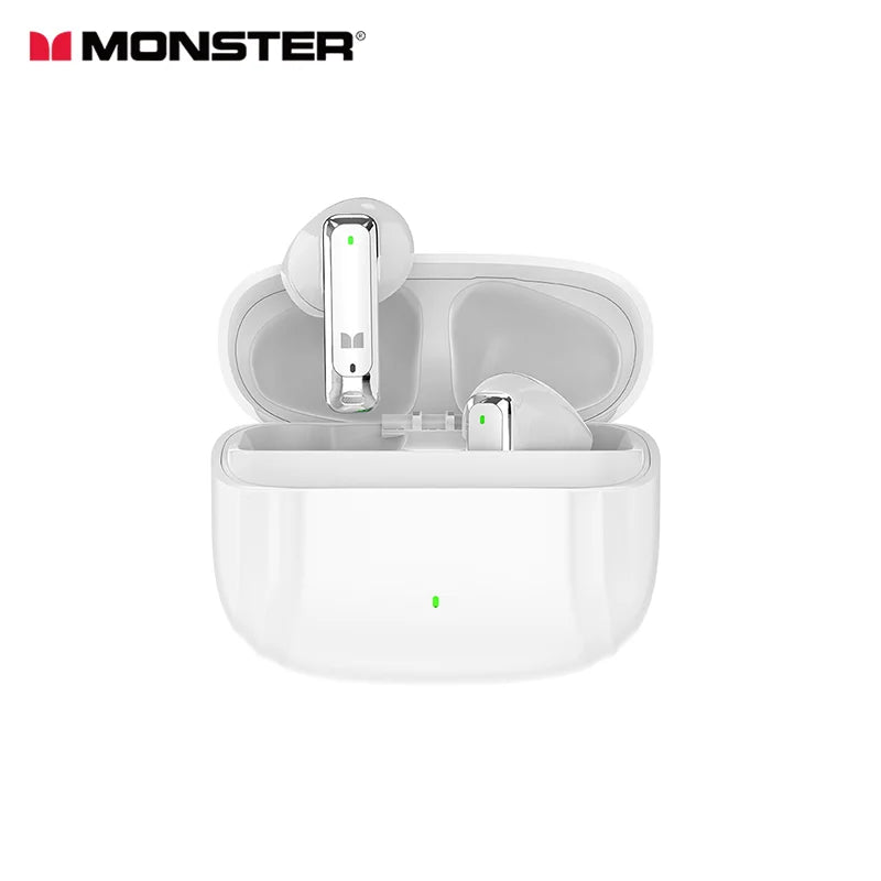 Monster Pure Aura HT10 TWS Wireless Bluetooth 6.0 Earphones Intelligent APP Custom EQ HD Noise Reduction Call Sports