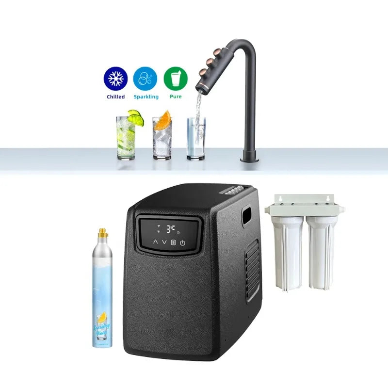 Control 3-in-1 lower tank chillers and soda dispensers