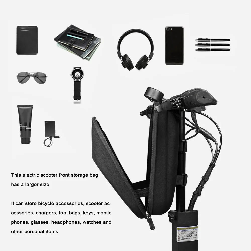 EVA Hard Shell Electric Scooter Bag Waterproof Easy Install Scooter Front Bag Large Capacity Portable Electric Scooter Front Bag