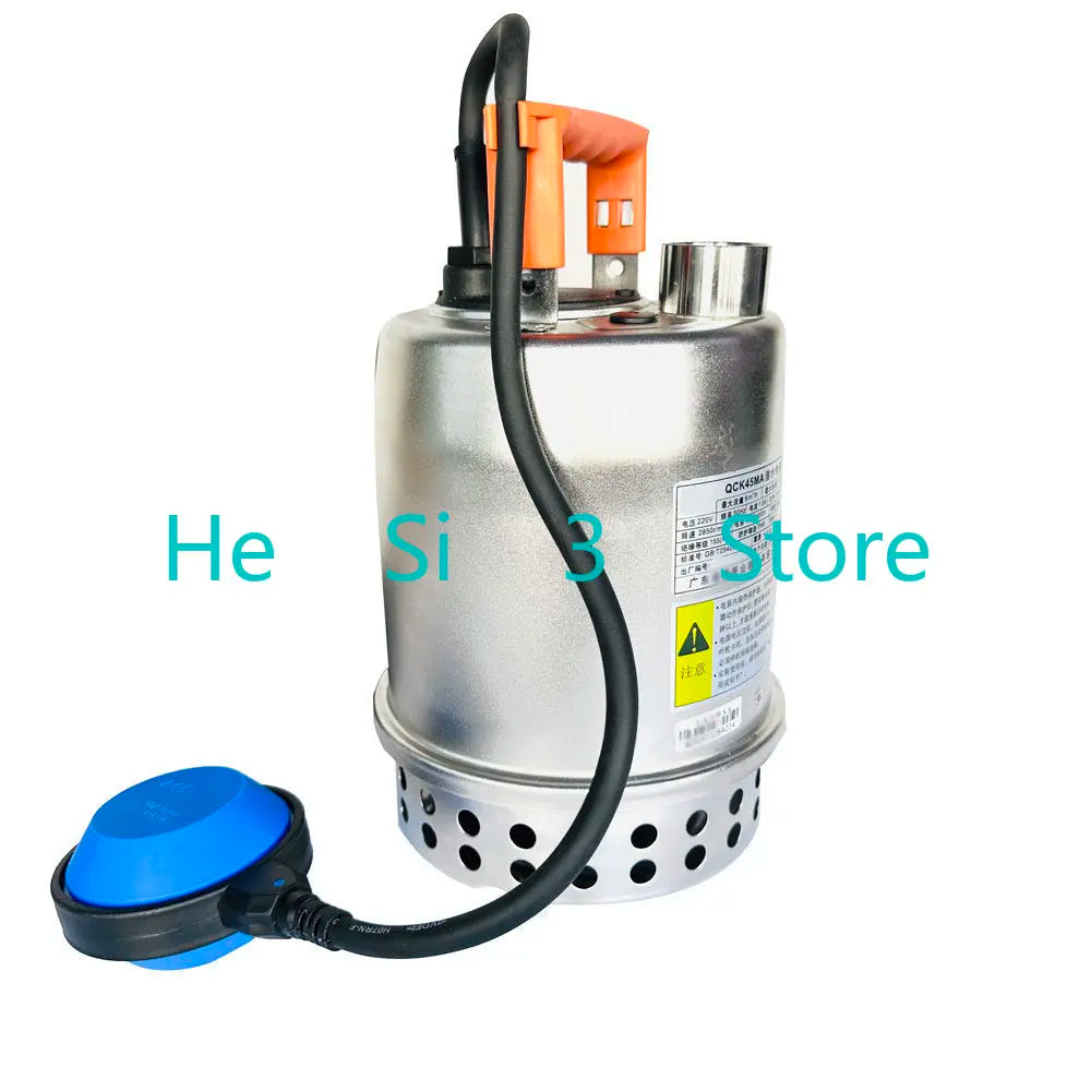 Stainless steel submersible pump 220V basement sewage pump automatic pumping pump