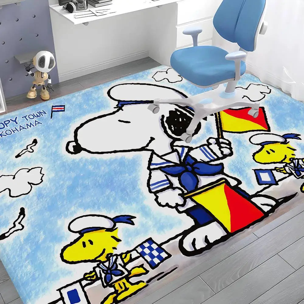 S-Snoopy Cartoon Kitchen Mat Cheaper Anti-slip Modern Living Room Balcony Printed Modern Home Decor