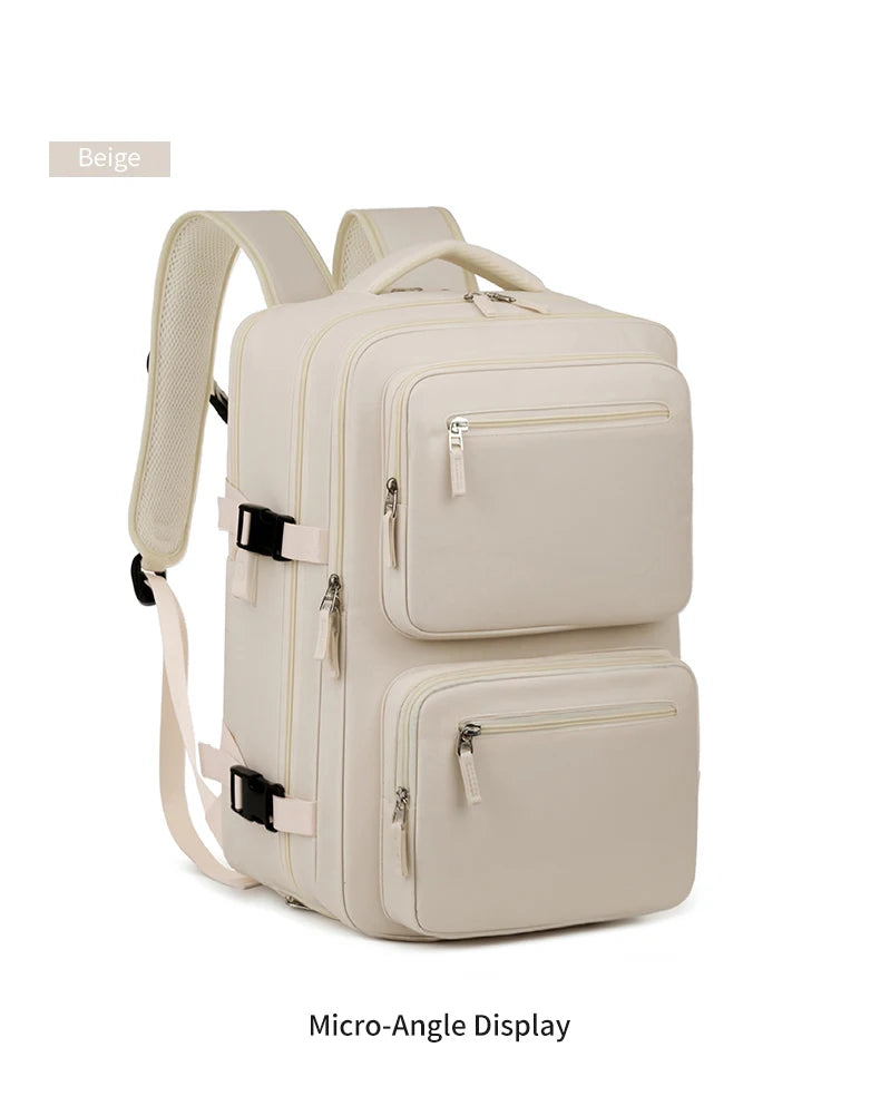 Large Travel Backpack for Women Men Cabin Bag Multifunctional Airplane Waterproof Backpack with USB Charging Anti-Theft Backpack