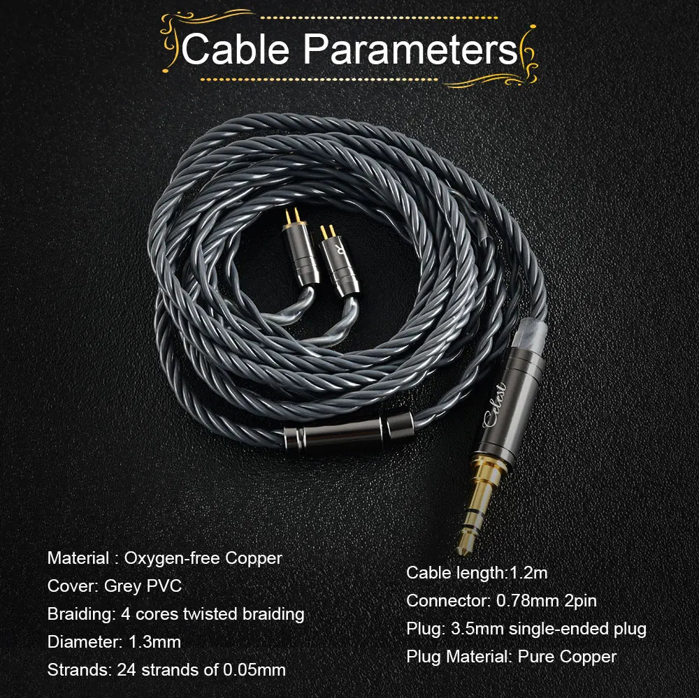 Kinera Celest Wyvern / Wyvern PRO / Wyvern Black 1DD In-Ear Earphone Dynamic Driver 0.78mm Wired HiFi Earbuds Gaming Mic