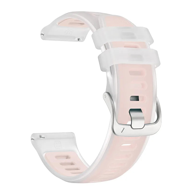 Transparent Candy Color Silicone Strap For Garmin Forerunner 265 265s 255 55 158 165 Music 570 Venu 4 3 3s 2 SQ Vivoactive 6 5