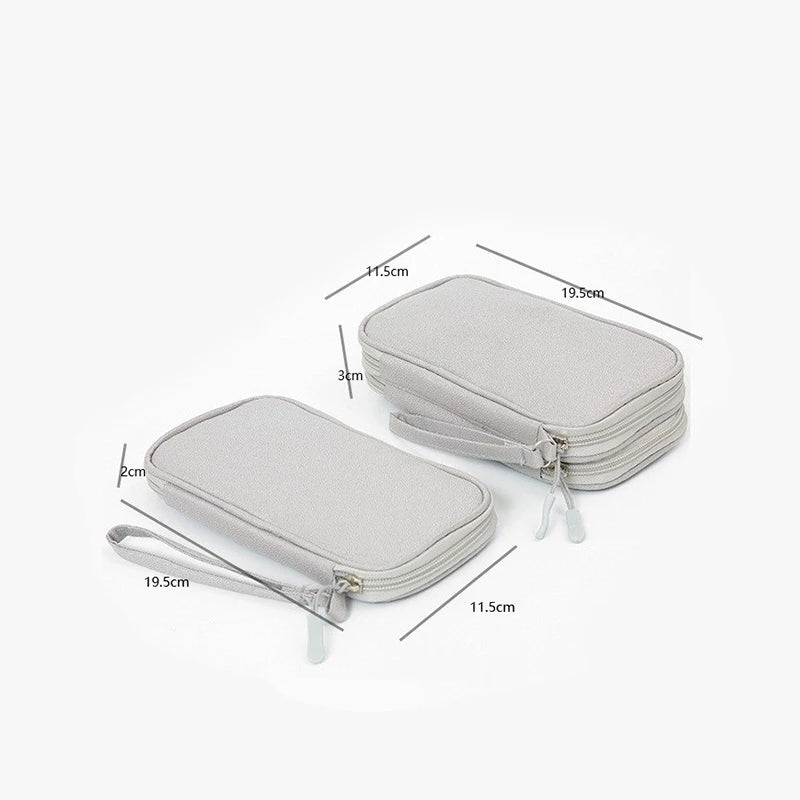 USB Charger Travel Organizer Bag – Mesh-Lined Portable Case for Cables, Adapters & Power Banks, Keeps Tech Gear Tidy
