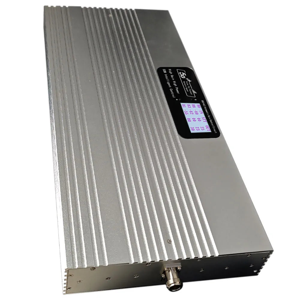 Rural Signal Booster Kit for 3G/4G/5G Calls: 80dB High Gain, 27dBm Power, 800/1800/2100MHz Tri-Band, Covers 3000㎡ Effectively