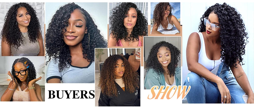 Ocean Wave Miracle Knots Crochet Human Hair Pre-Separated Feathered Human Crochet Hair 60g/pcs Burmese Curly Human Hair Bundles
