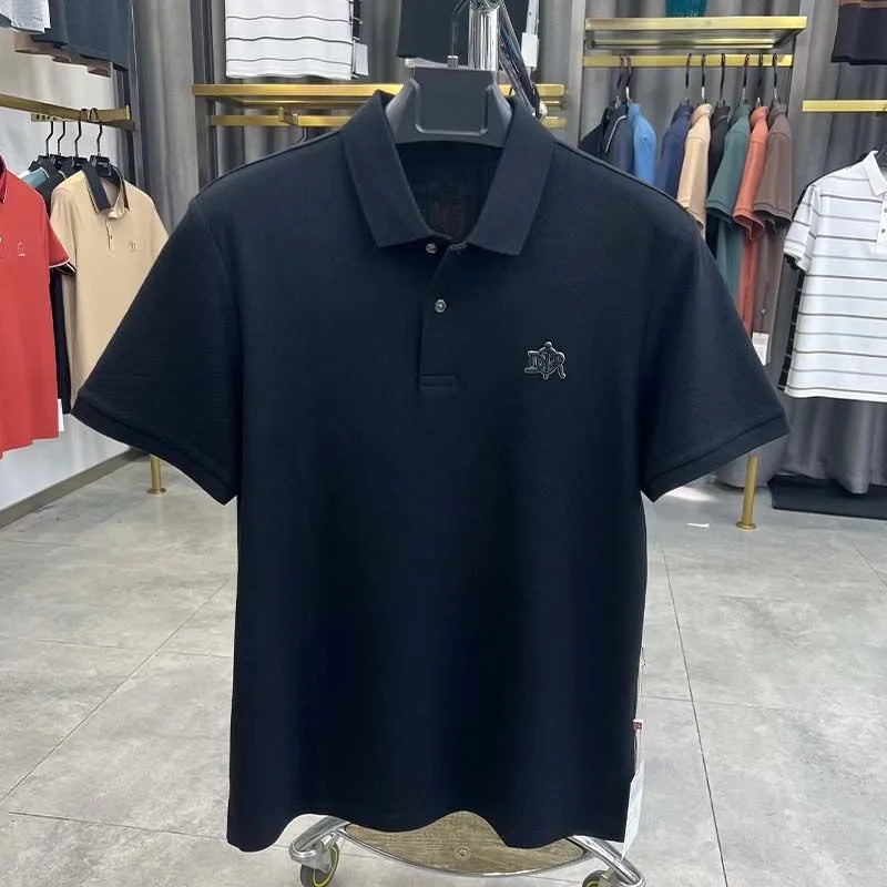 100% pure cotton high-end short sleeve men's polo shirt summer designer luxury brand embroidered Paul T-shirt fashion men's wear