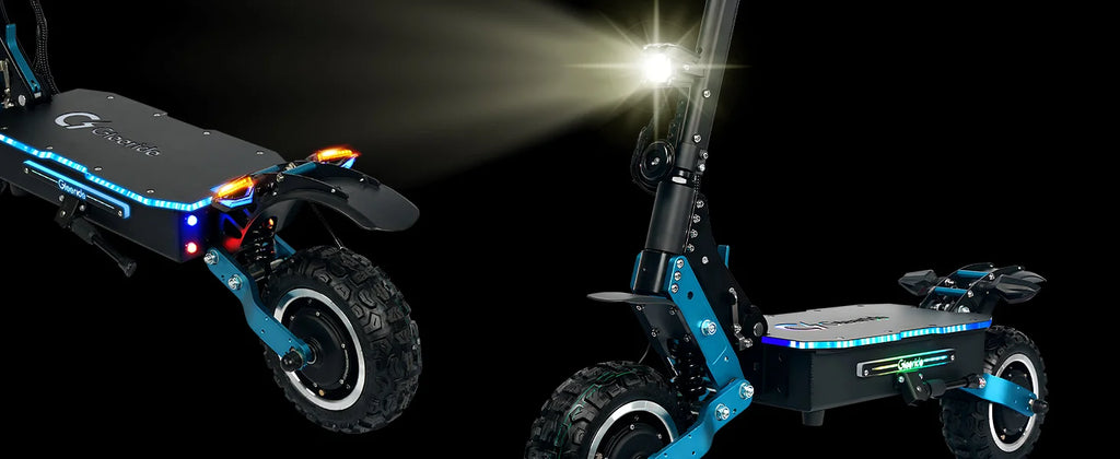 6000-watt off-road two-wheel electric scooter Dual motor lithium battery Digital folding 150kg European warehouse inventory