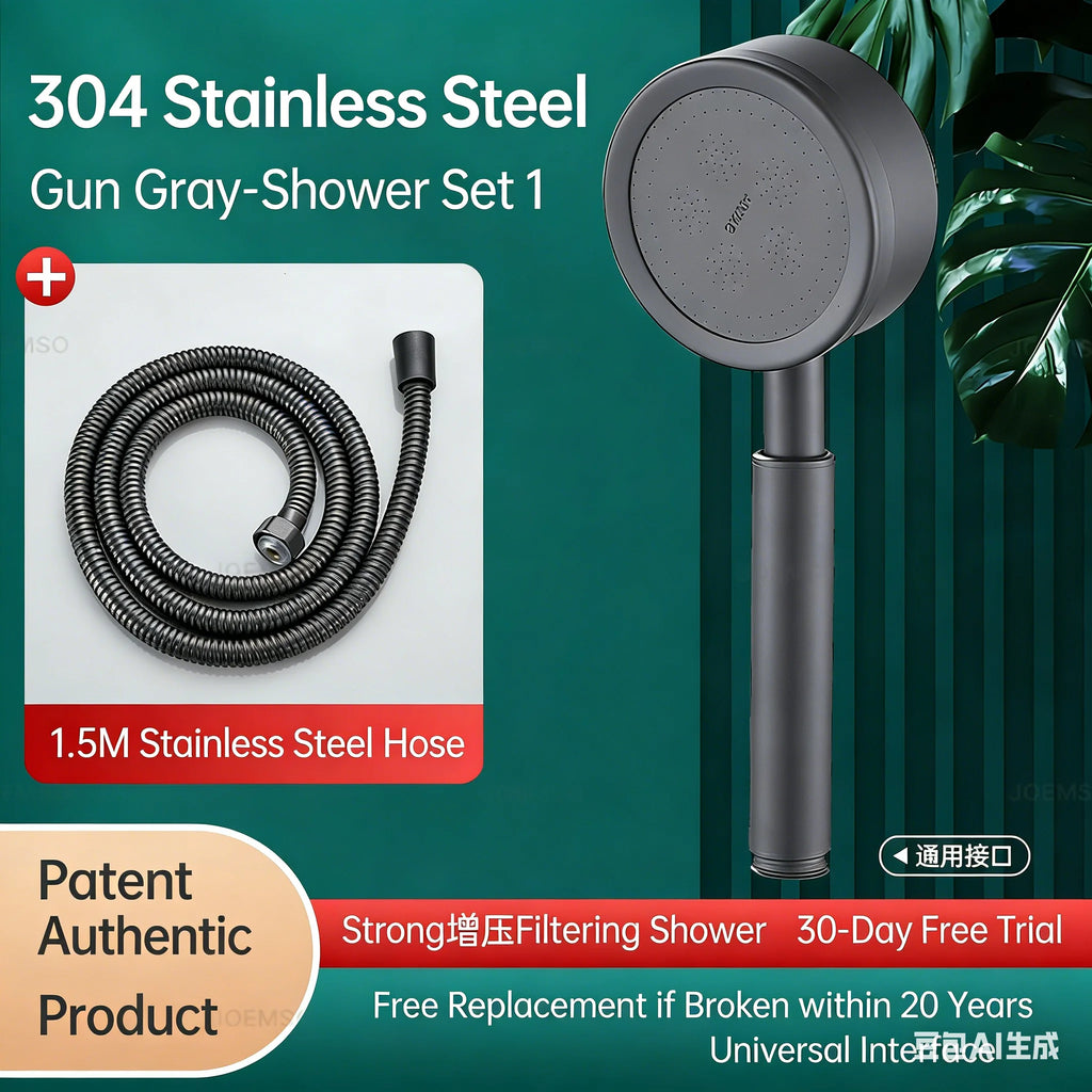304 stainless steel shower head, handheld shower head for bathroom bathing, bathroom shower head