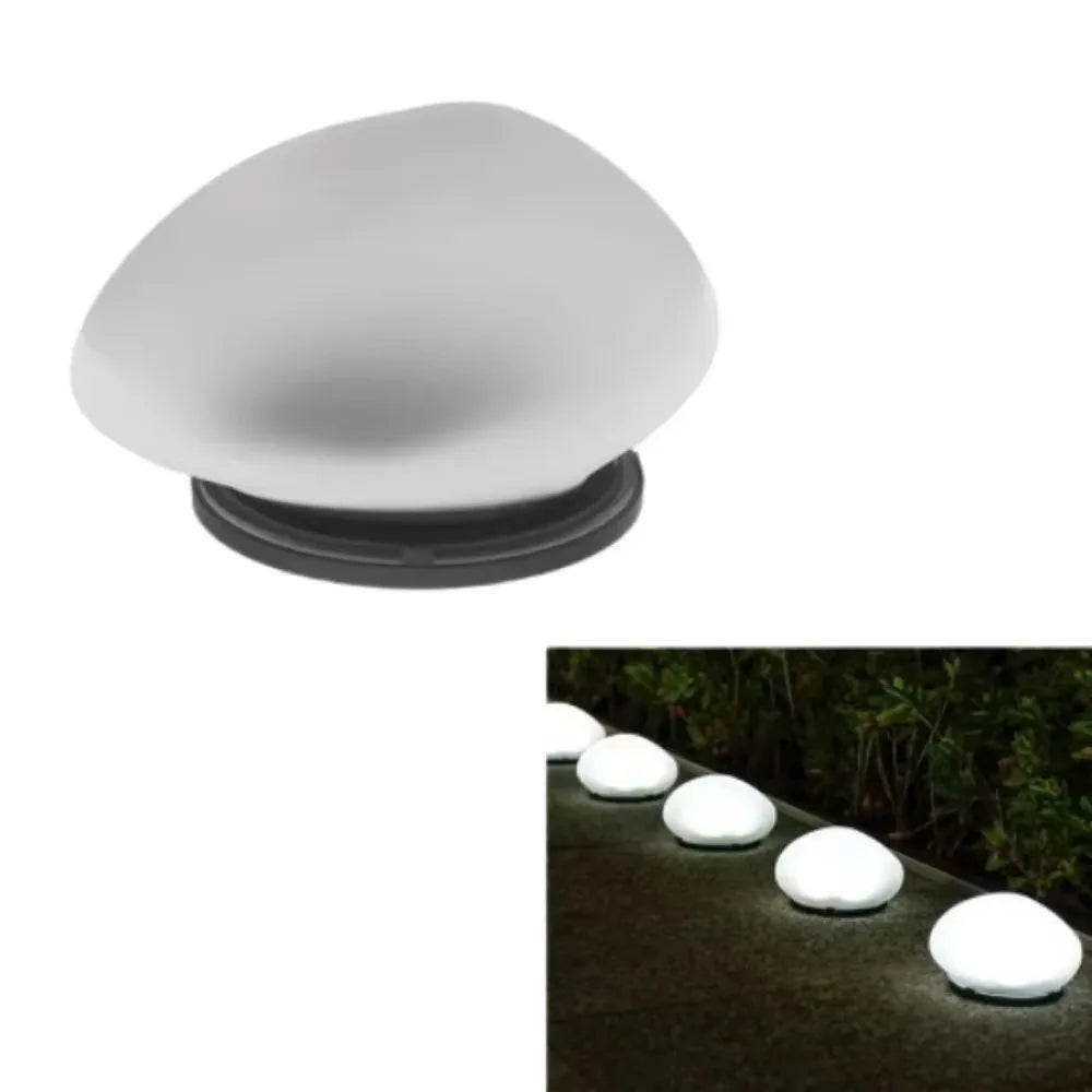 LED Solar Stone Light Solar Powered Decorative Frosted Glass Ground Lamp Waterproof Outdoor Waterproof Lantern Garden